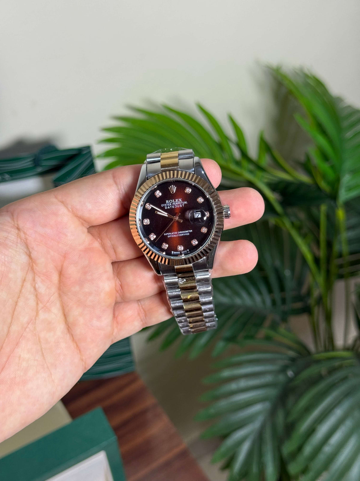 Rolex Day Just Chocolate semi Auto
