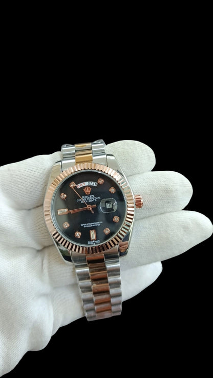 Rolex Ever Rose Black Dial A+