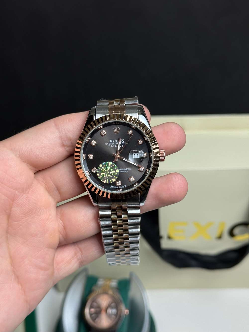 Rolex Rose Gold Black