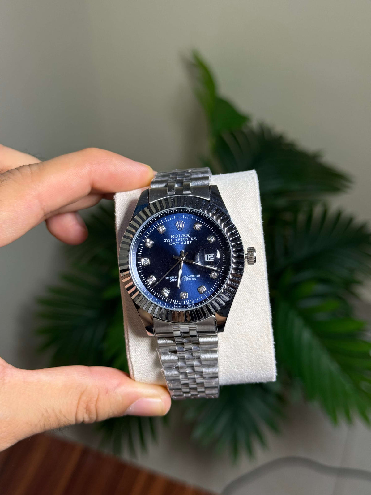 Rolex Silver Blue Bluei