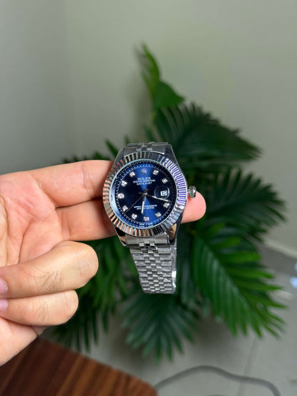 Rolex Silver Blue Bluei